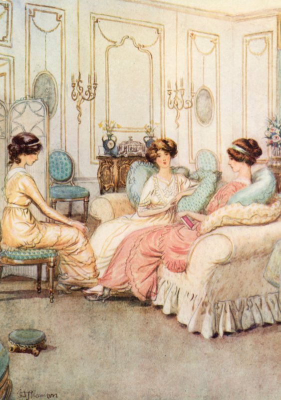 Ilustrace pro J M Barrie Obdivuhodný Crichton od Hugh Thomson