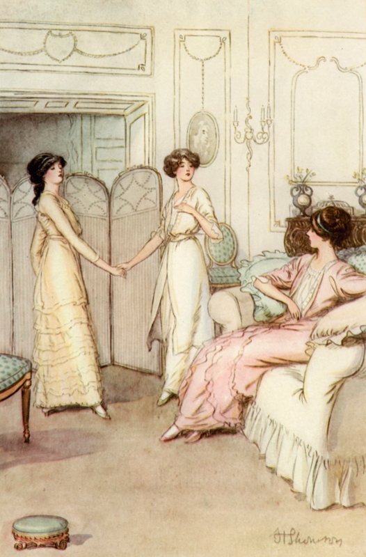 Ilustrace pro J M Barrie Obdivuhodný Crichton od Hugh Thomson