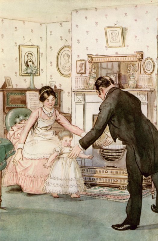 Ilustrace pro J M Barrie Obdivuhodný Crichton od Hugh Thomson