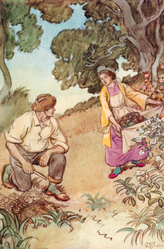 Ilustrace pro J M Barrie Obdivuhodný Crichton od Hugh Thomson