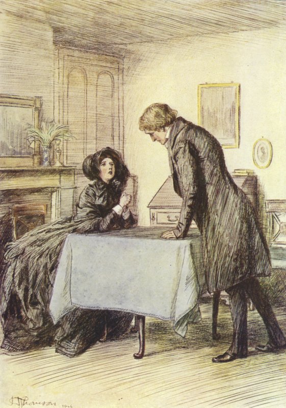 Ilustrace pro Janets Repentance od George Eliota od Hugh Thomson