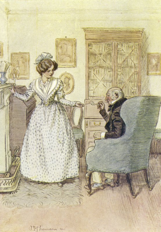 Ilustrace pro Janets Repentance od George Eliota od Hugh Thomson