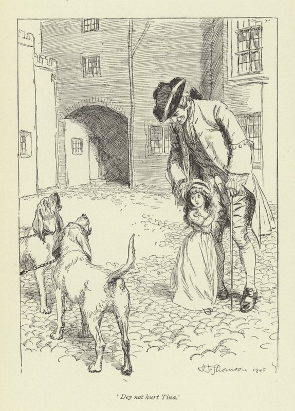 Ilustrace k filmu Příběh lásky pana Gilfila od George Eliotové od Hugh Thomson