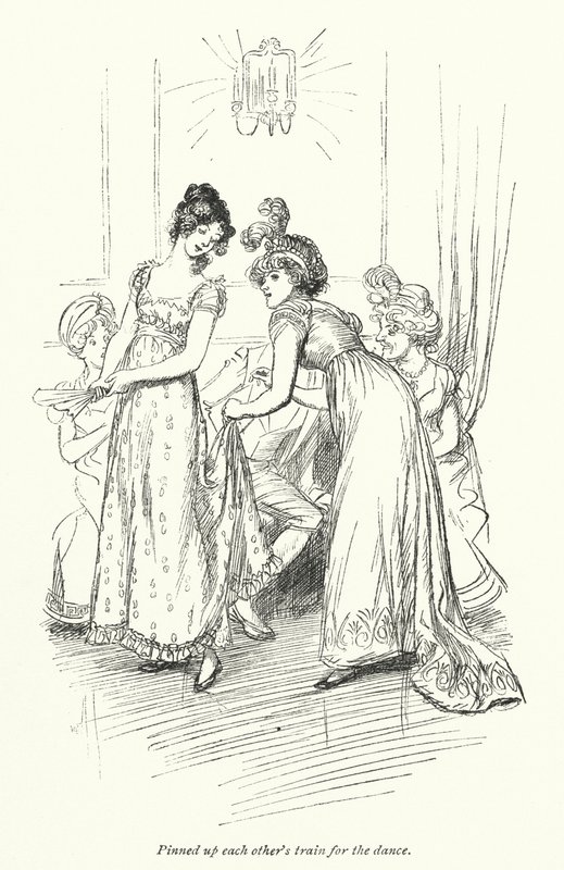 Ilustrace pro Northanger Abbey od Jane Austen (litho) od Hugh Thomson