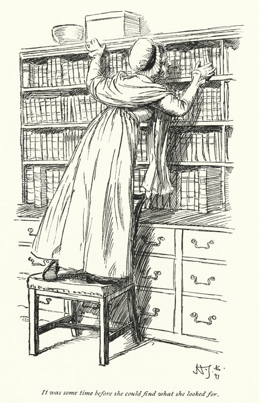 Ilustrace pro Northanger Abbey od Jane Austen (litho) od Hugh Thomson