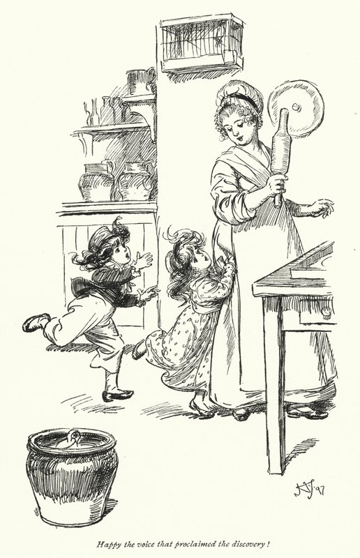 Ilustrace pro Northanger Abbey od Jane Austen (litho) od Hugh Thomson
