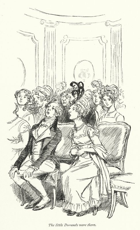 Ilustrace k přesvědčování od Jane Austenové (litho) od Hugh Thomson