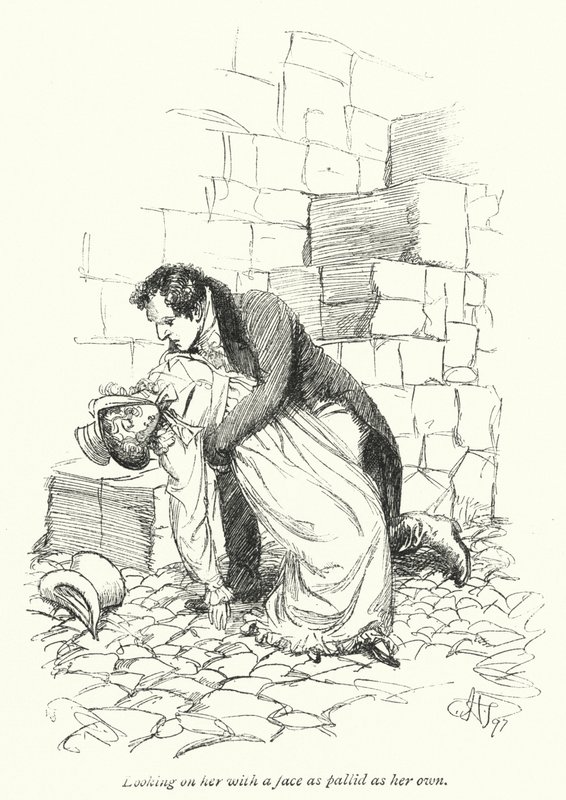 Ilustrace k přesvědčování od Jane Austenové (litho) od Hugh Thomson