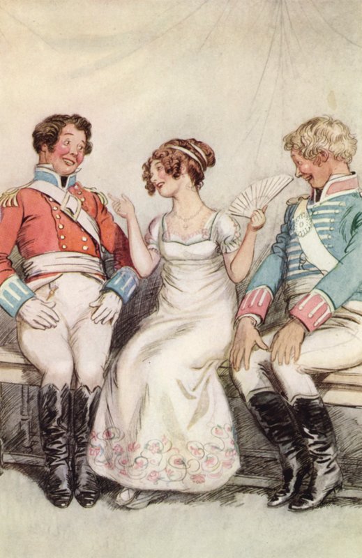 Ilustrace pro Quality Street od Hugh Thomson