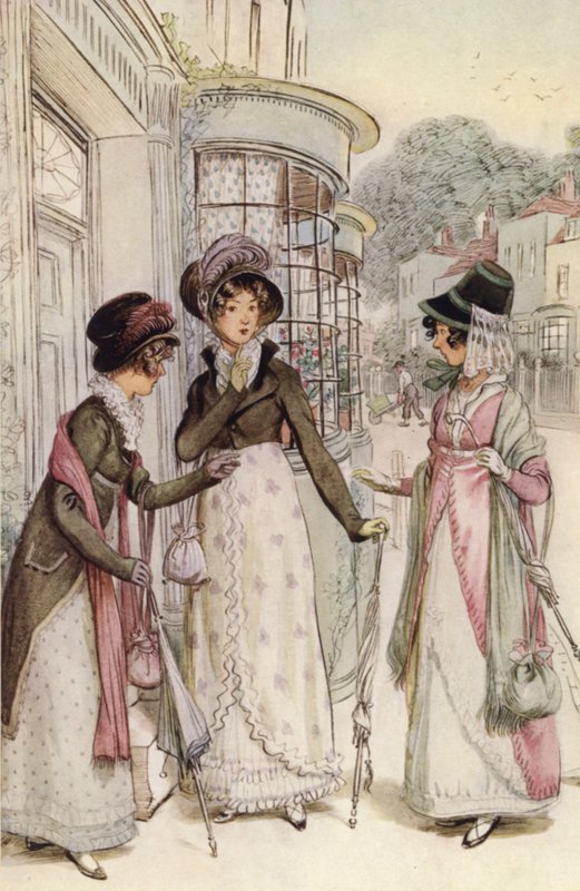 Ilustrace pro Quality Street od Hugh Thomson