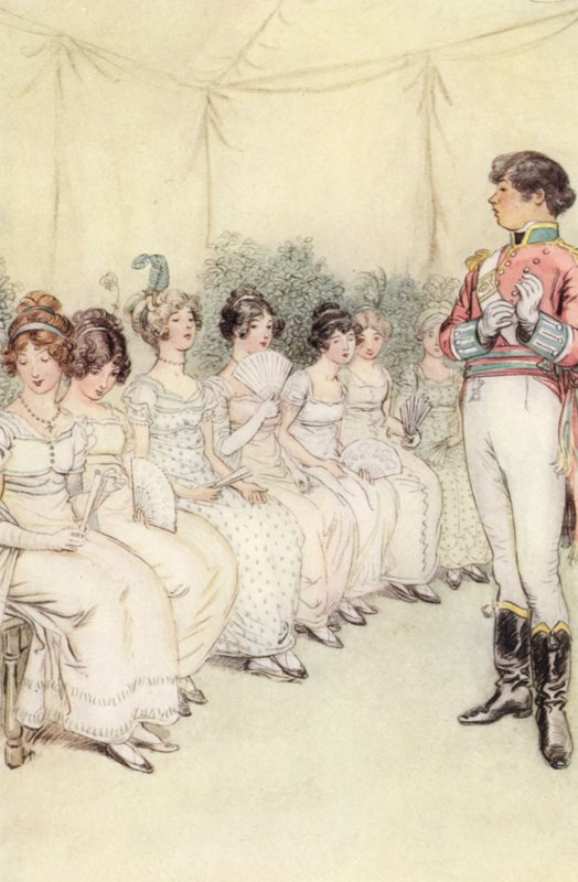 Ilustrace pro Quality Street od Hugh Thomson
