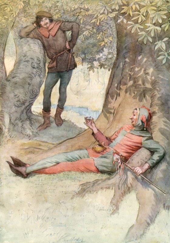 Ilustrace pro Shakespearovo dílo Jak se vám líbí od Hugh Thomson