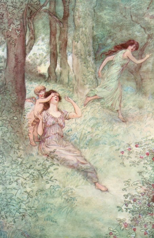 Ilustrace pro Shakespearovo dílo Jak se vám líbí od Hugh Thomson