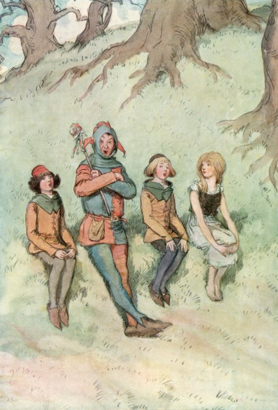 Ilustrace pro Shakespearovo dílo Jak se vám líbí od Hugh Thomson