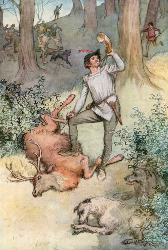 Ilustrace pro Shakespearovo dílo Jak se vám líbí od Hugh Thomson