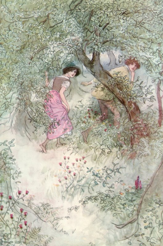 Ilustrace pro Shakespearovo dílo Jak se vám líbí od Hugh Thomson