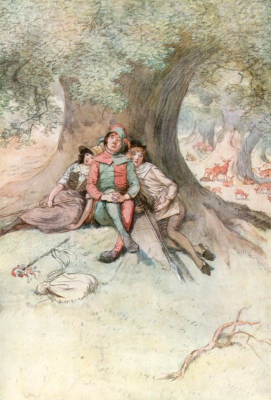Ilustrace pro Shakespeara, jak se vám líbí od Hugh Thomson