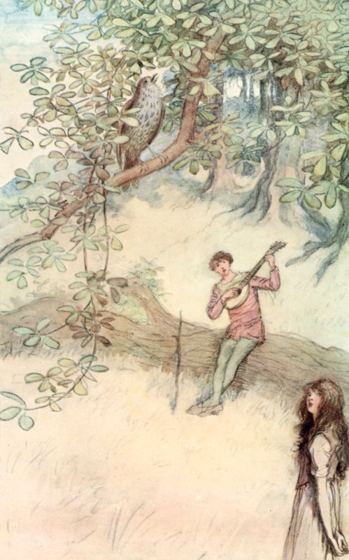 Ilustrace pro Shakespeara, jak se vám líbí od Hugh Thomson