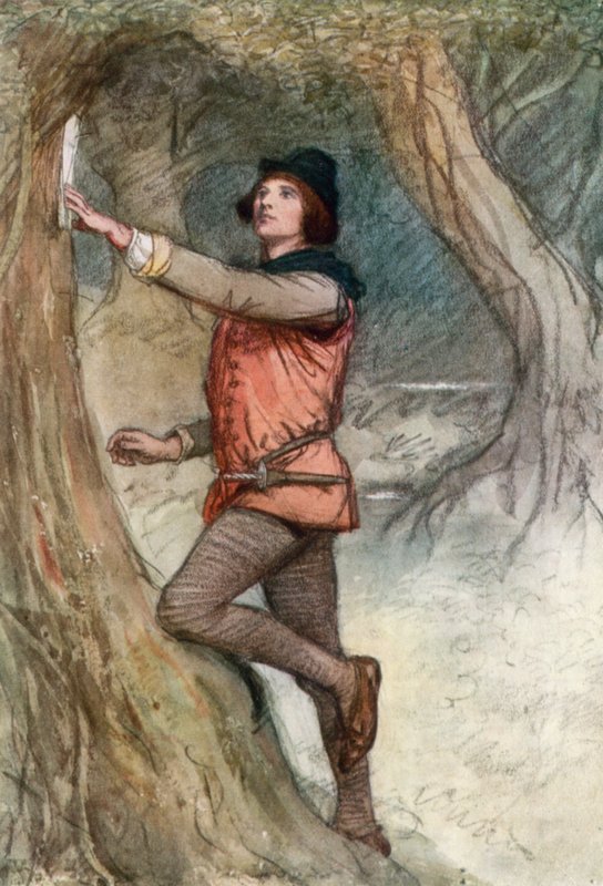 Ilustrace pro Shakespeara, jak se vám líbí od Hugh Thomson