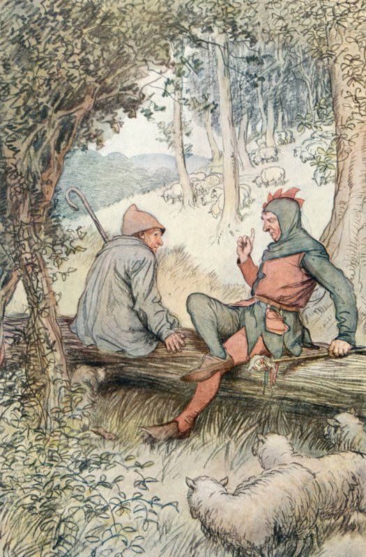 Ilustrace pro Shakespeara, jak se vám líbí od Hugh Thomson