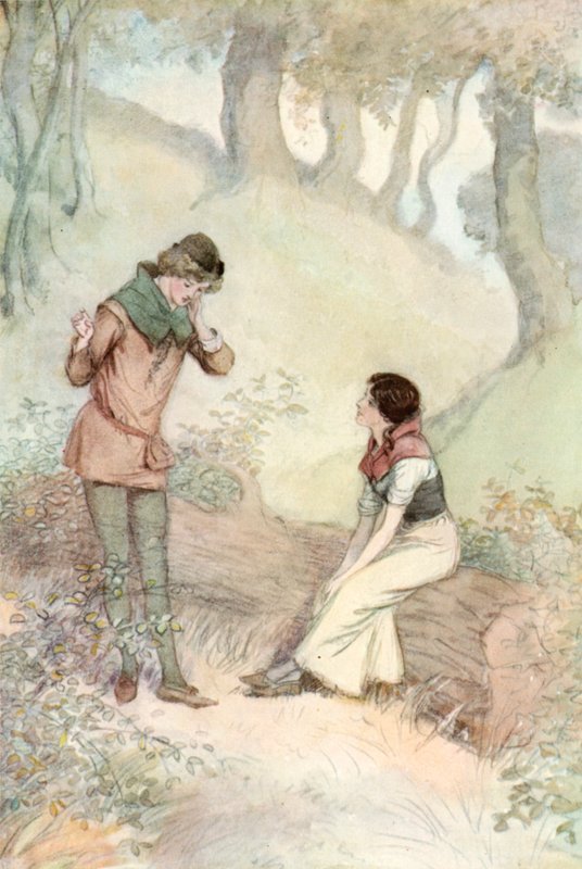Ilustrace pro Shakespeara, jak se vám líbí od Hugh Thomson