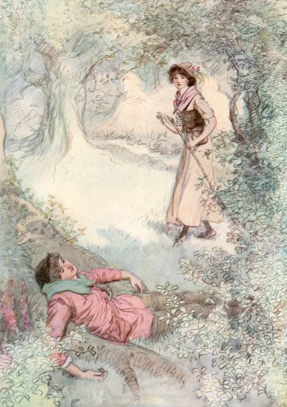 Ilustrace pro Shakespeara, jak se vám líbí od Hugh Thomson