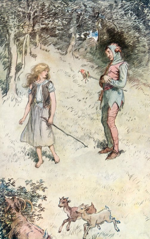 Ilustrace pro Shakespeara, jak se vám líbí od Hugh Thomson