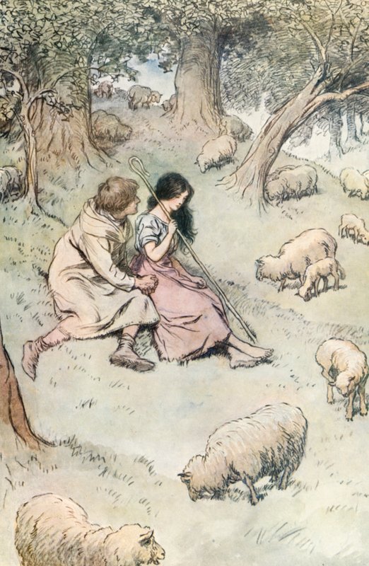 Ilustrace pro Shakespeara, jak se vám líbí od Hugh Thomson