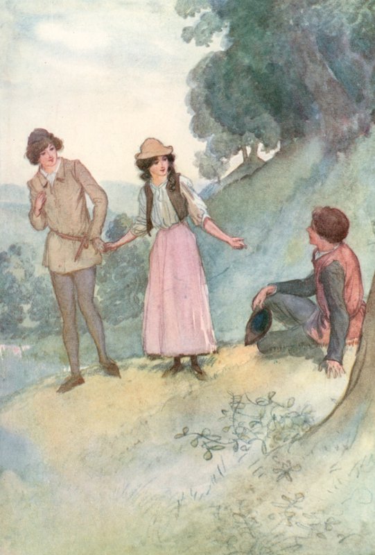 Ilustrace pro Shakespeara, jak se vám líbí od Hugh Thomson