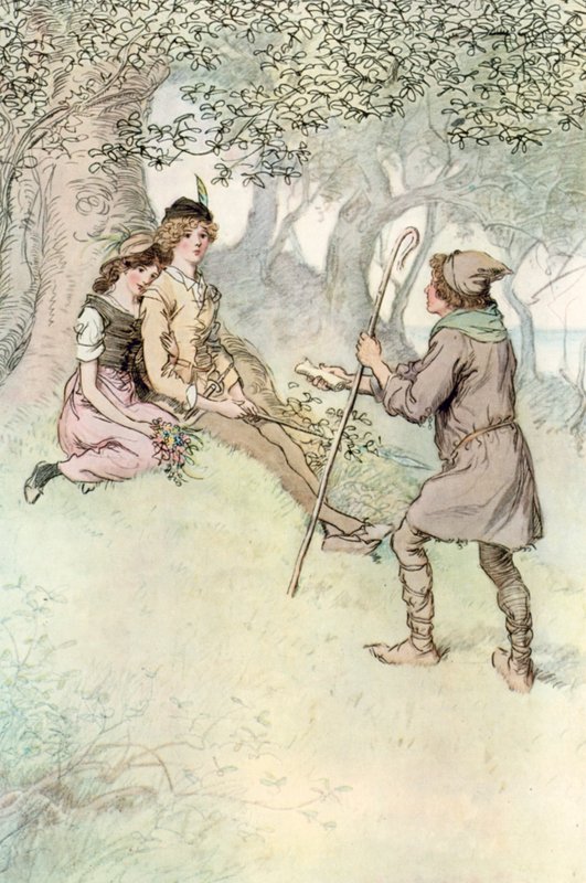 Ilustrace pro Shakespeara, jak se vám líbí od Hugh Thomson
