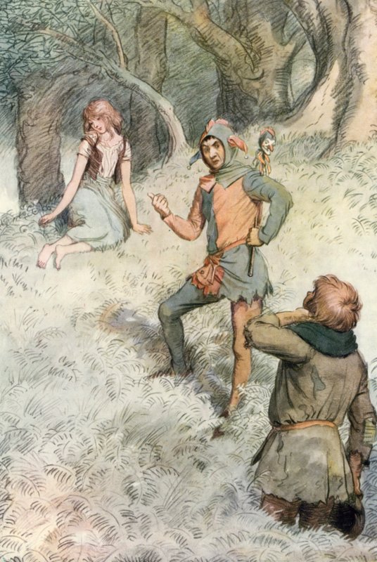 Ilustrace pro Shakespeara, jak se vám líbí od Hugh Thomson