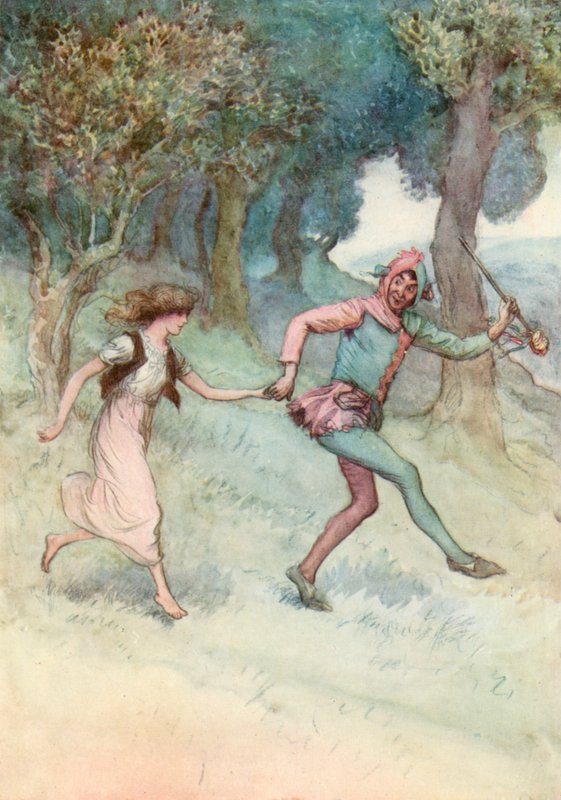 Ilustrace pro Shakespeara, jak se vám líbí od Hugh Thomson