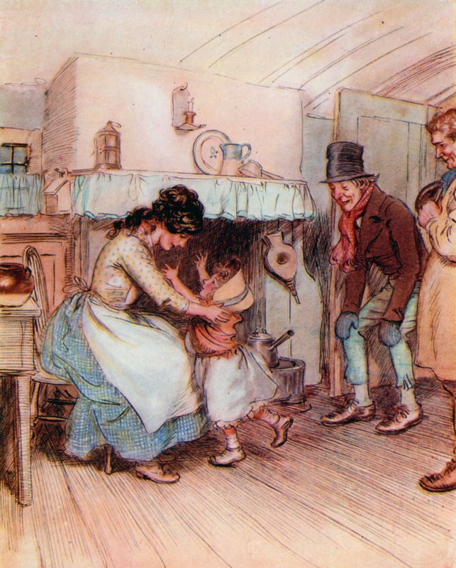 Ilustrace pro The Chimes od Charlese Dickense od Hugh Thomson