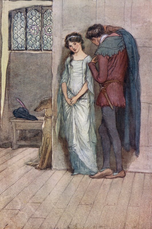 Ilustrace pro Veselé paničky z Windsoru od Hugh Thomson