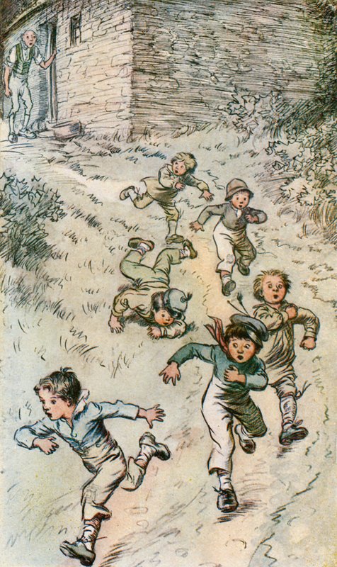 Take to their Legs in Terror od Hugh Thomson