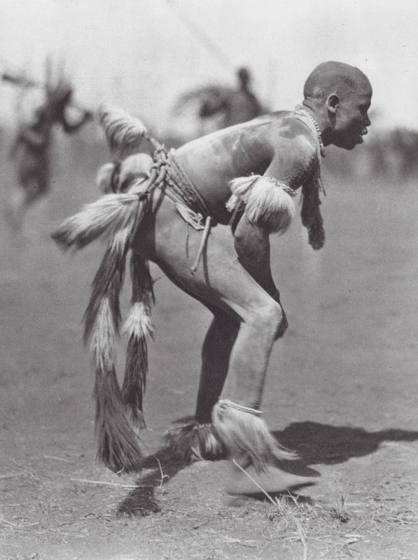 Afrika: Zápasníci z Núbie (čb foto) od Hugo Adolf Bernatzik