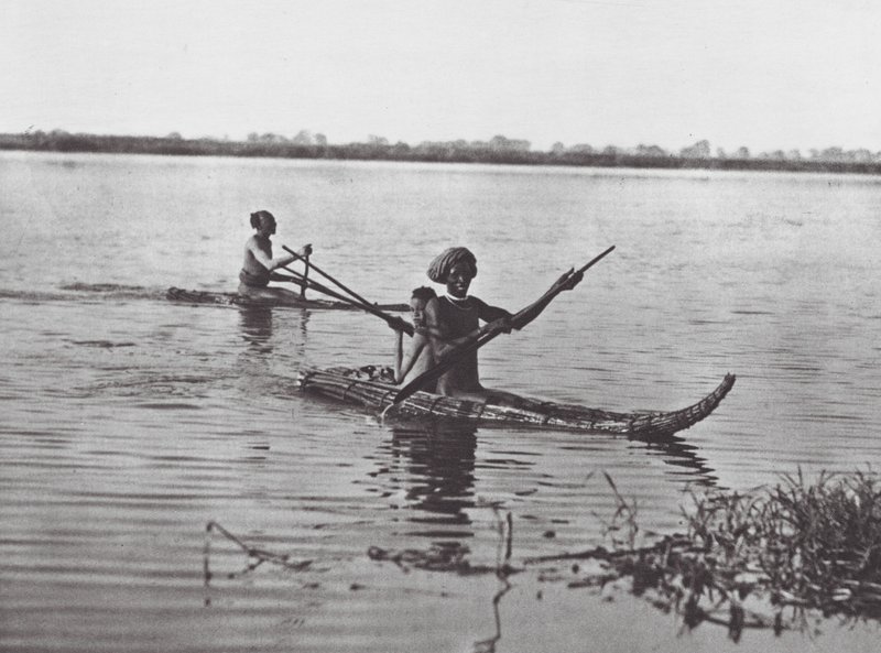 Afrika: Šillukské vory (čb foto) od Hugo Adolf Bernatzik
