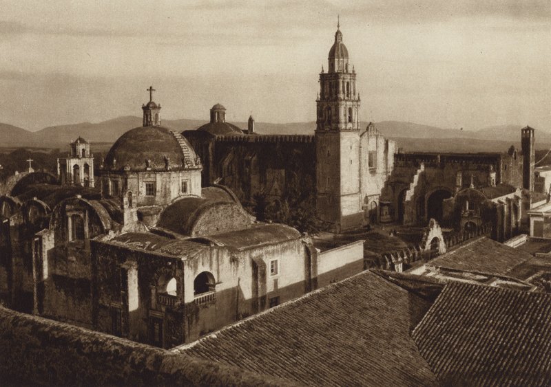 Mexiko: Cuernavaca (čb fotografie) od Hugo Brehme