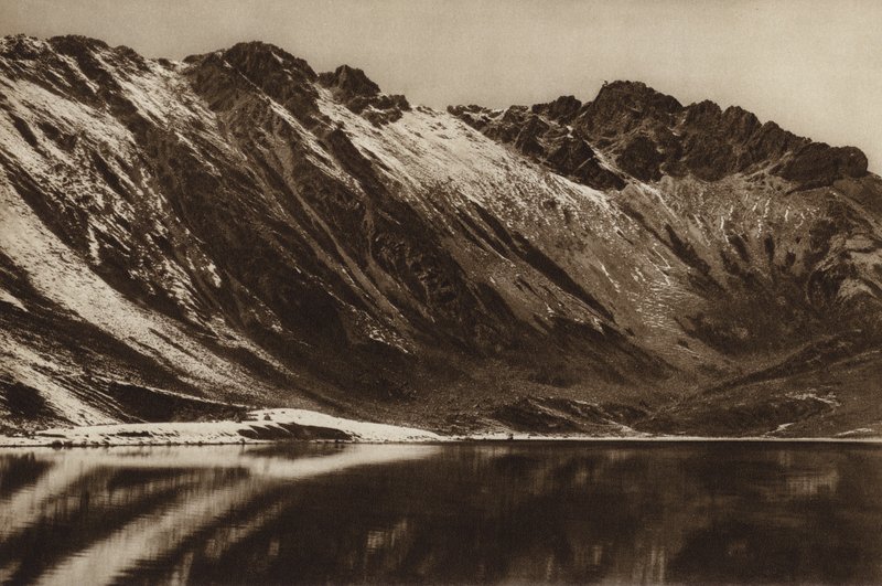 Mexiko: Nevado de Toluca, Estado Mejico (čb fotografie) od Hugo Brehme