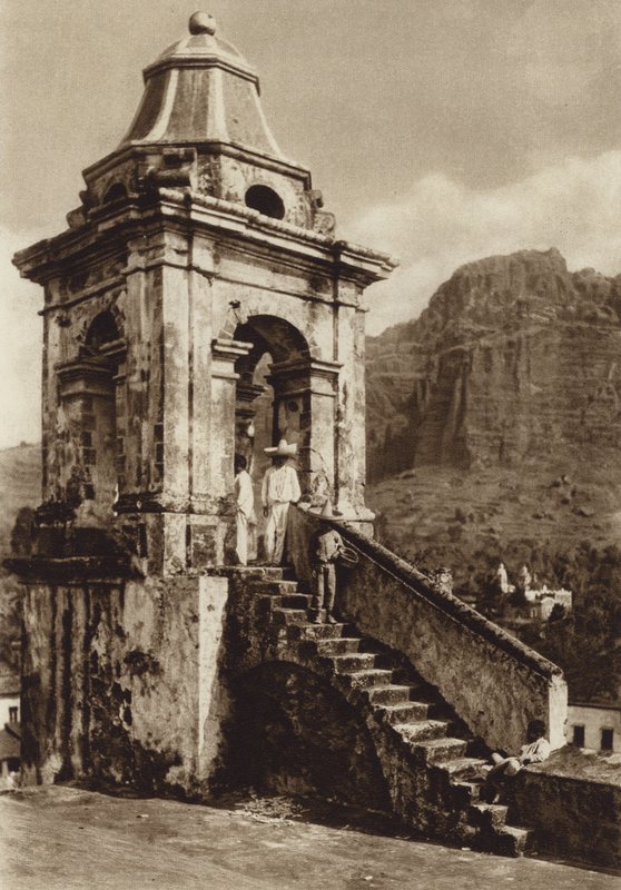 Mexiko: Taxco (čb fotografie) od Hugo Brehme