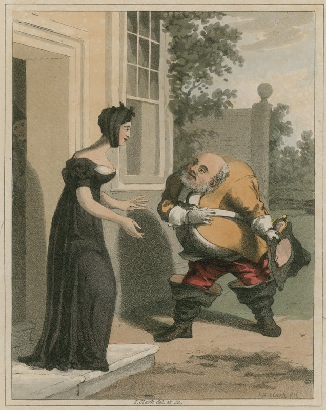 Ilustrace z Hudibras od Samuela Butlera od I Clark