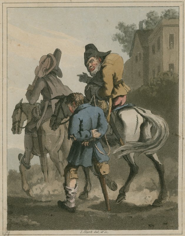 Ilustrace z Hudibras od Samuela Butlera od I Clark