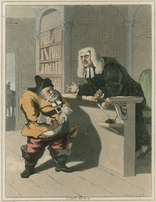 Ilustrace z Hudibras od Samuela Butlera od I Clark