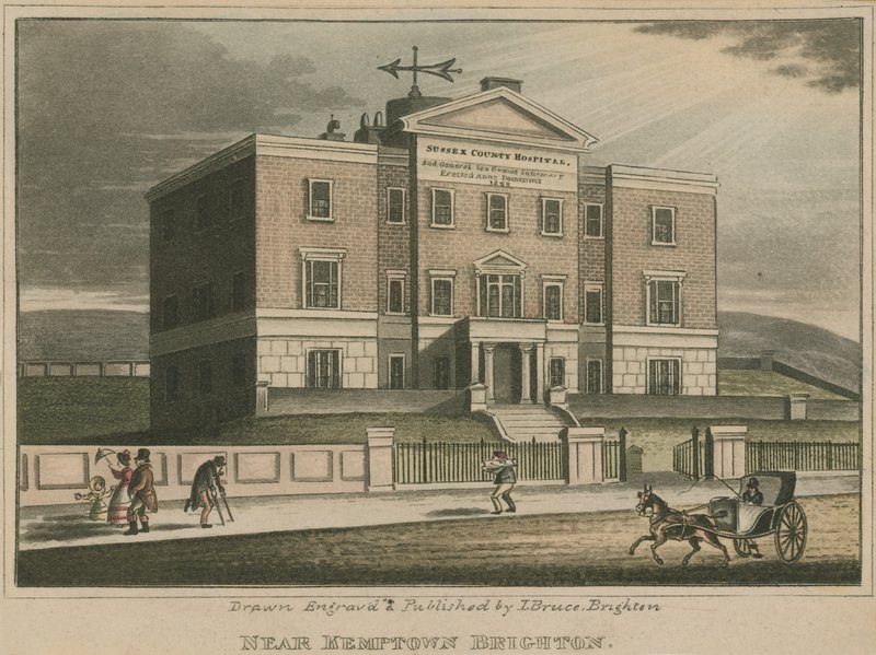Celkový pohled na Sussex County Hospital od Ian Bruce