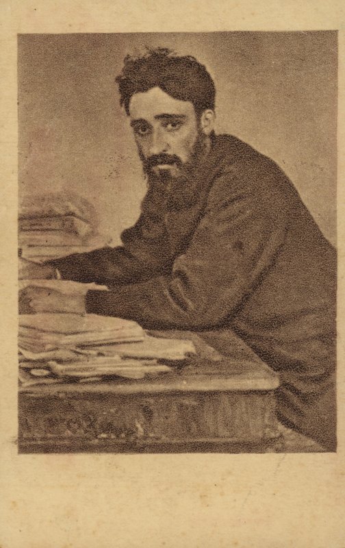 Vsevolod Garshin , ruský spisovatel povídek od Ilya Efimovich Repin