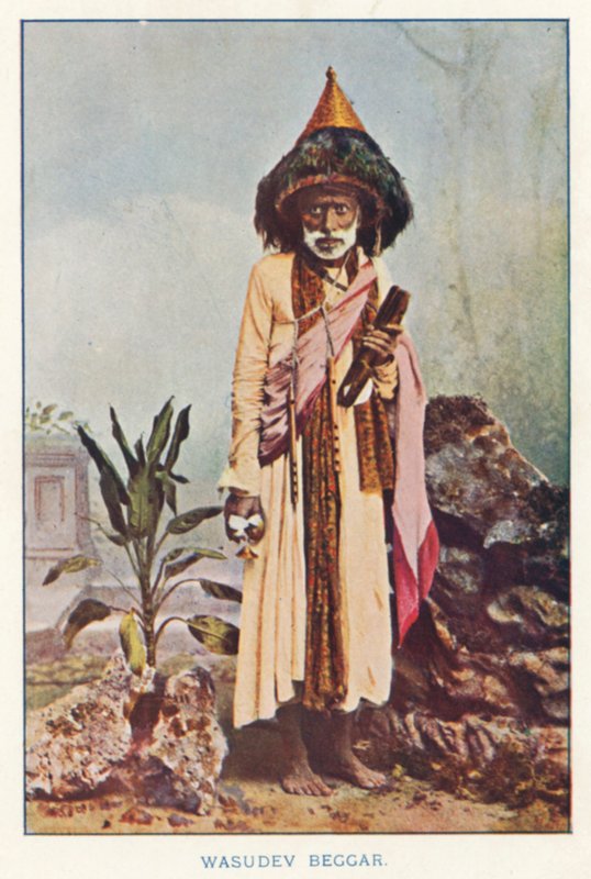Indiánští domorodci: Wasudev žebrák (barevné foto) od Indian photographer
