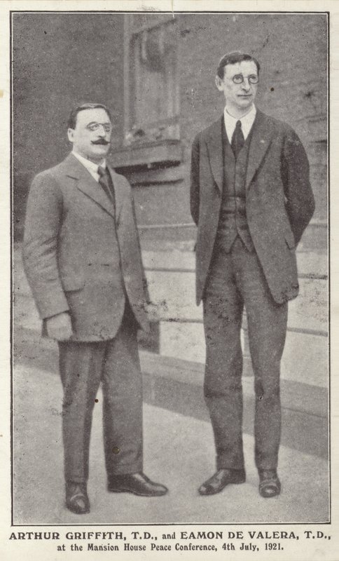 Arthur Griffith a Eamon de Valera od Irish Photographer