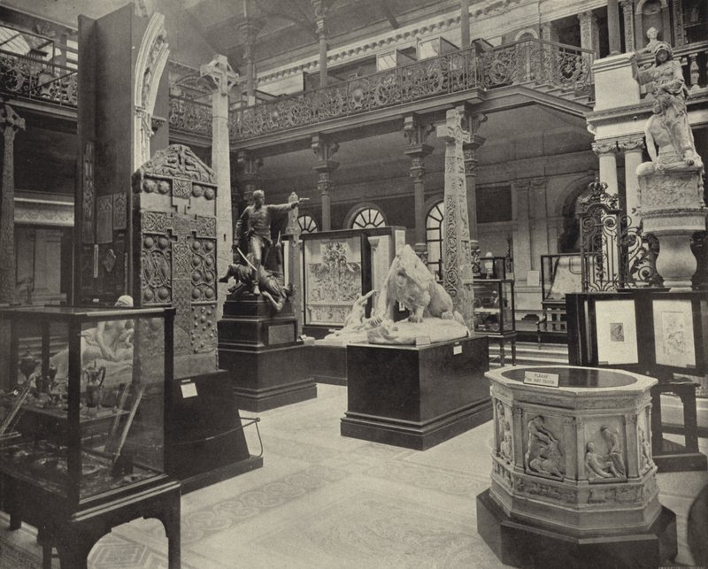 Centrální soud, Dublinské muzeum vědy a umění (černobílá fotografie) od Irish Photographer