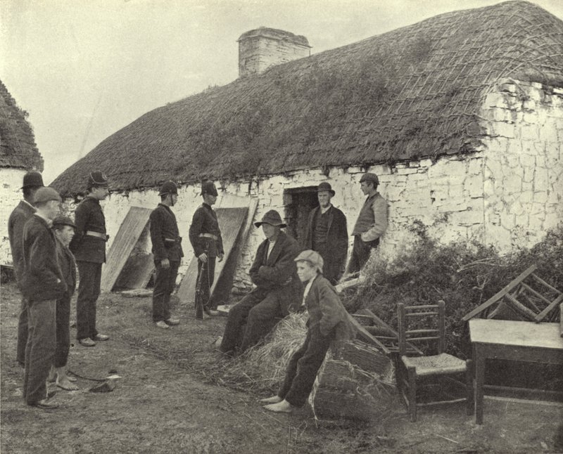 Místo vystěhování, hrabství Clare (černobílá fotografie) od Irish Photographer