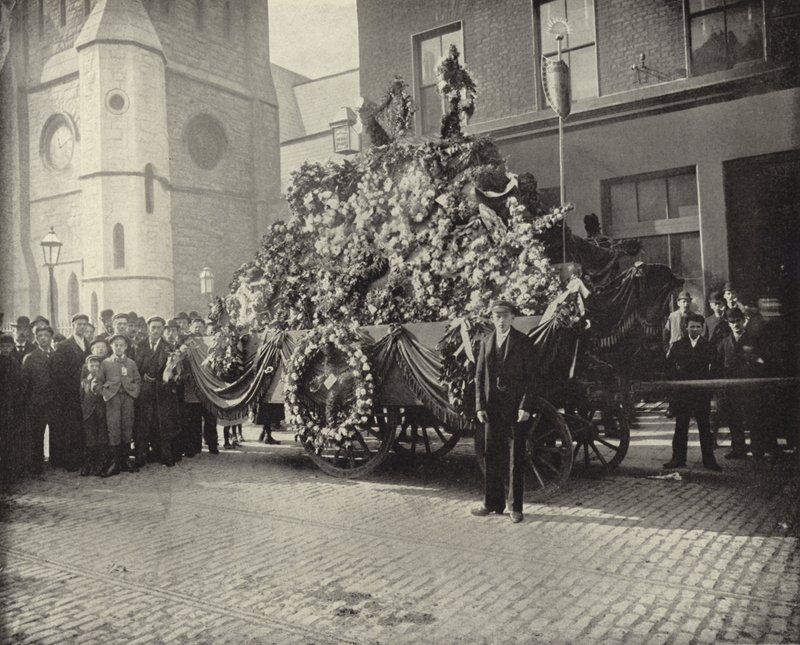 Parnellův pamětní vůz (černobílá fotografie) od Irish Photographer